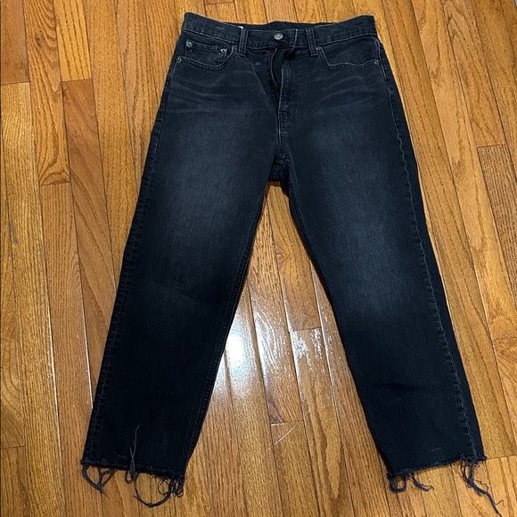 GAP Denim - GAP Black Cheeky Straight Sky High 6